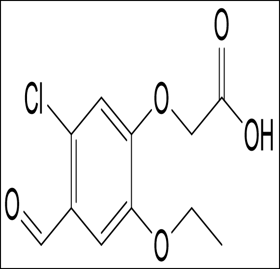 2- ({5- chloro -2- etoksi -4- formilfenoksi) ocetna kislina; Cas No .: 692279-86-0